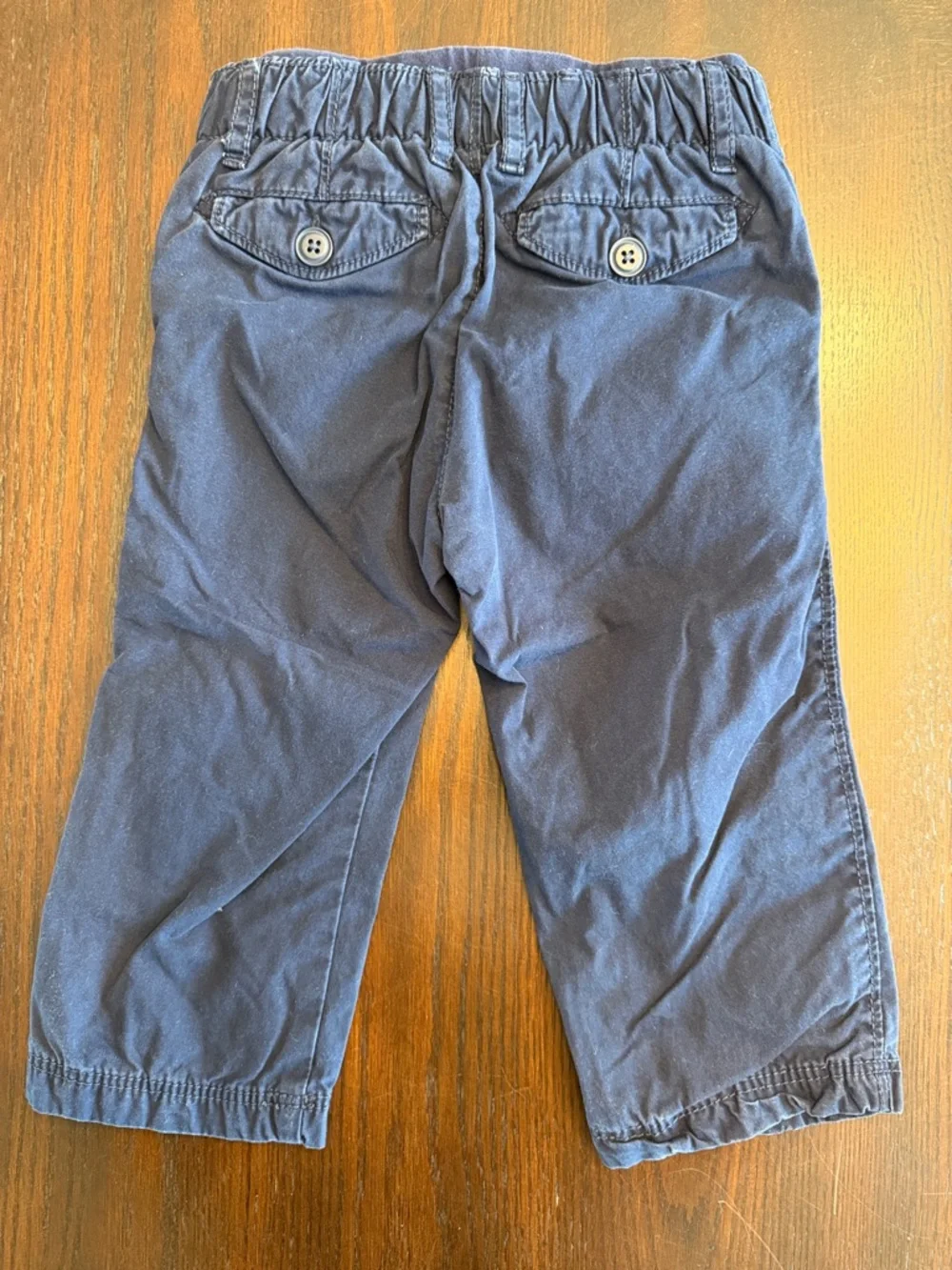 Baby Gap 18-24M Dress Shirt Bodysuit Pants Outfit Set Blue White 2 Pc